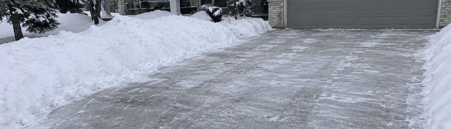 Cleared driveway